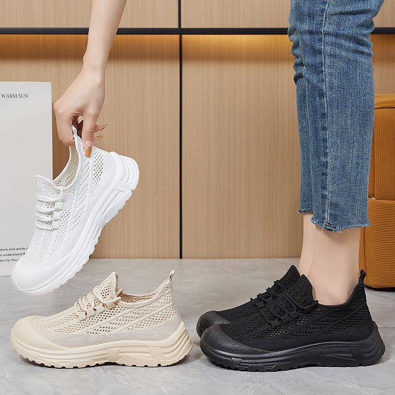 Dame Sporty Mesh-Sneakers med åndbart overtøj og dæmpende sål Stilla