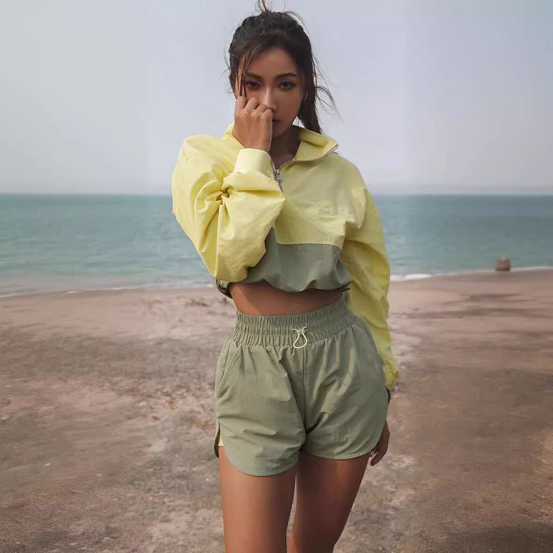 Stilla | Afslappet Kvinders Casual Top og Shorts Sæt