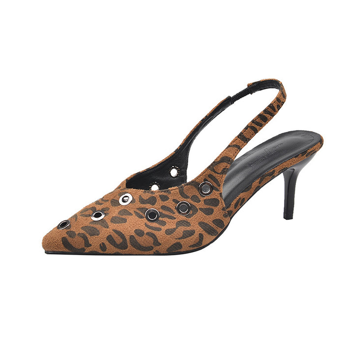 Dame Slingback-pumper med spids og hæl-detalje Stilla