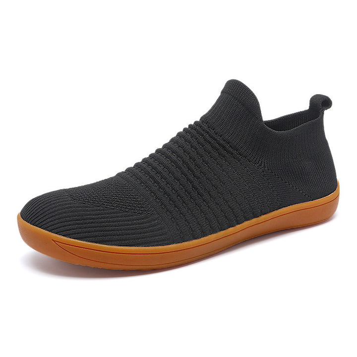 Unisex nan sokkelignende strikkesneaker med elastisk skaft og skridsikker gummisål Skovae