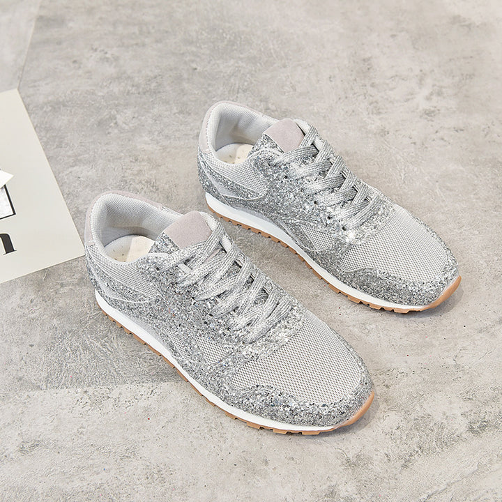 Dame funktionelle sko med glimmer Stilla