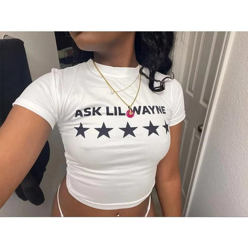 Dame kortærmet crop-top i åndbart materiale Skovae