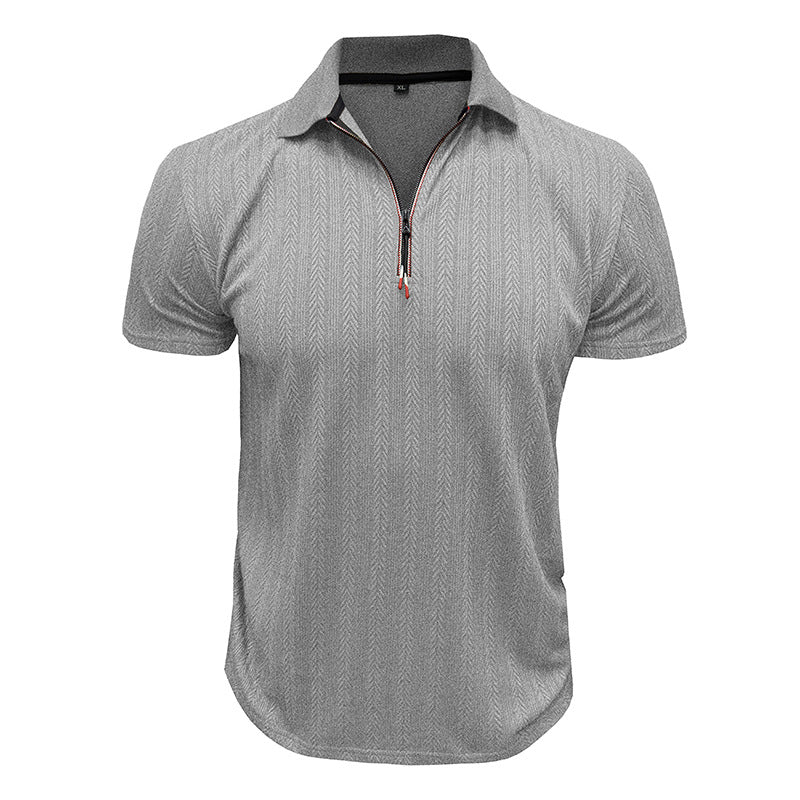Herrer Kortærmet Poloshirt med høj Krave Stilla