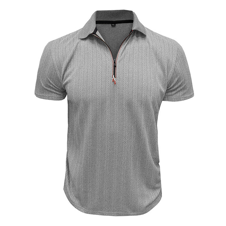 Herrer Kortærmet Poloshirt med høj Krave Stilla