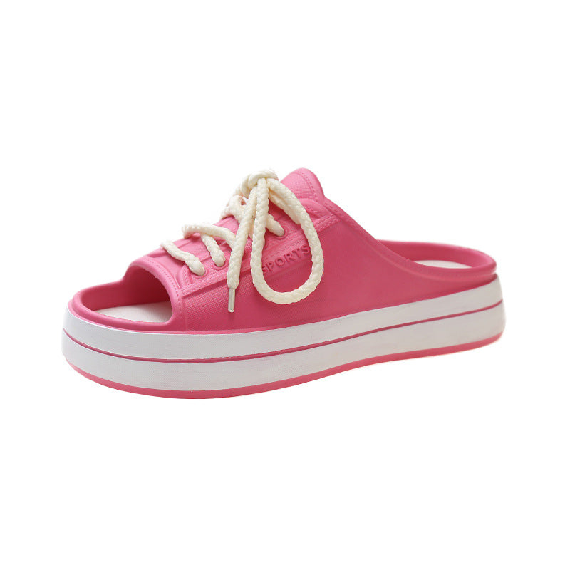 Dame Sportsandaler med moderne snøredesign Stilla