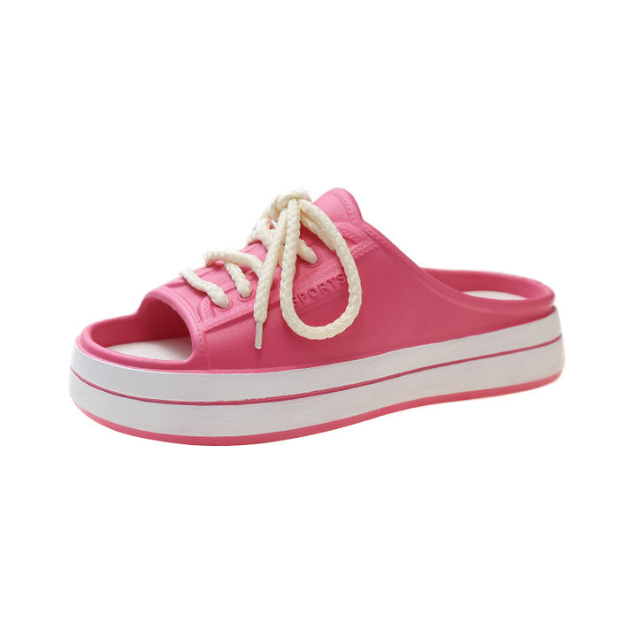 Dame Sportsandaler med moderne snøredesign Stilla