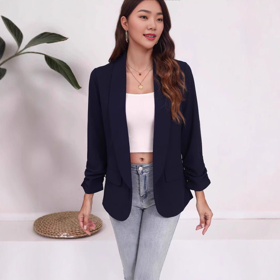 Damer Elegant Blazer med afslappet snit og praktiske lommer Stilla