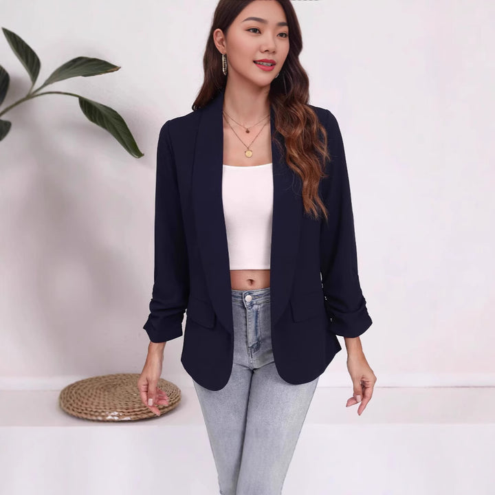 Damer Elegant Blazer med afslappet snit og praktiske lommer Stilla