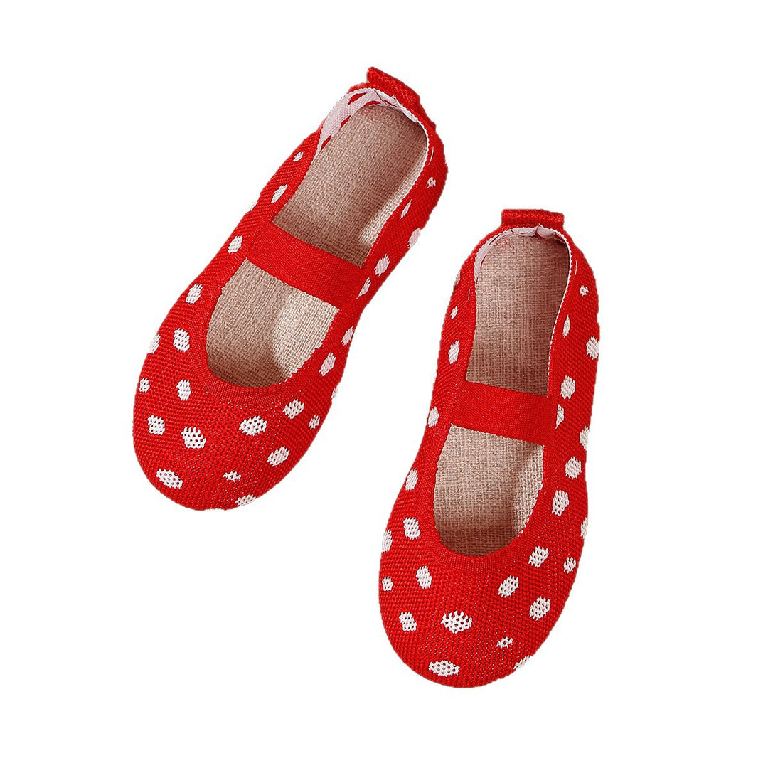 Kvinder Lette Polka Dots Mary Jane Ballerinas Stilla
