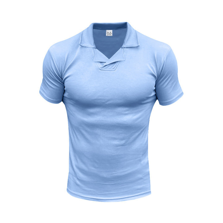 Herren Poloshirt med moderne krave og åndbar struktur Stilla