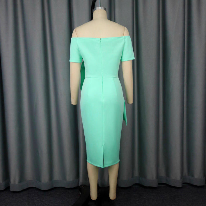 Damer Elegant Wickekjole med asymmetrisk design og draperinger Skovae