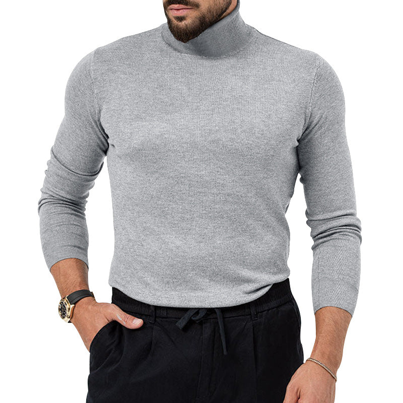 Herrer rullekrave sweater lavet af fint, åndbart uld med elegant snit Stilla