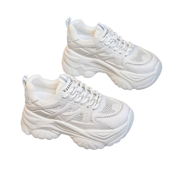 Dame Chunky Sneakers med åndbart netoverflade og stabil profilsål Stilla