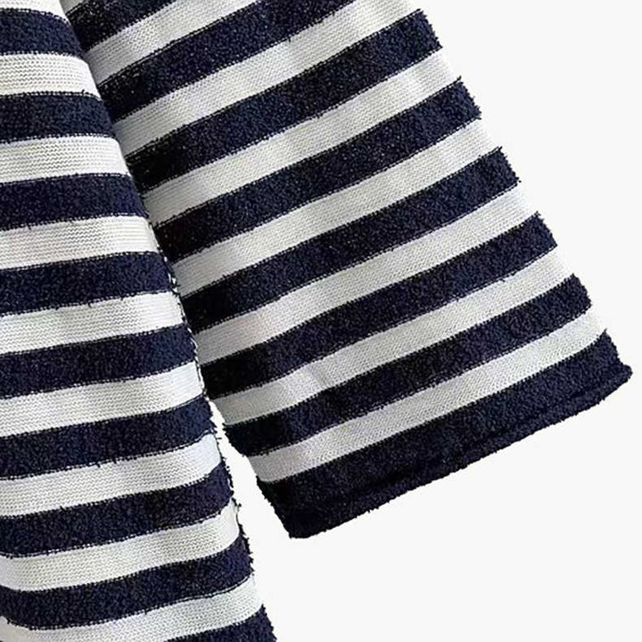 Kvinder Stribet Sweater med Løs Snit Stilla