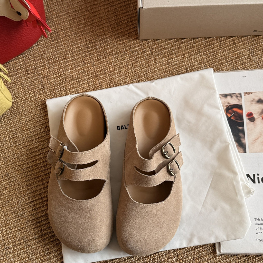 Femme Comfort Spænde Slide Mules Stilla