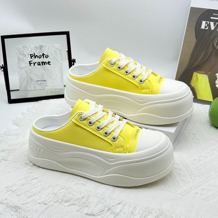 Dame Chunky Slip-On Sneakers med støddæmpende sål og åndbar overfladestruktur Stilla