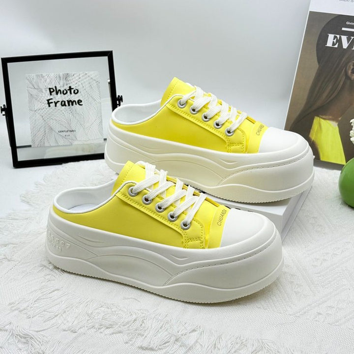 Dame Chunky Slip-On Sneakers med støddæmpende sål og åndbar overfladestruktur Stilla