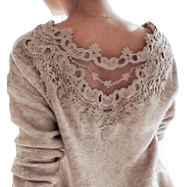 Femme Elegant Spidskants Pullover Stilla