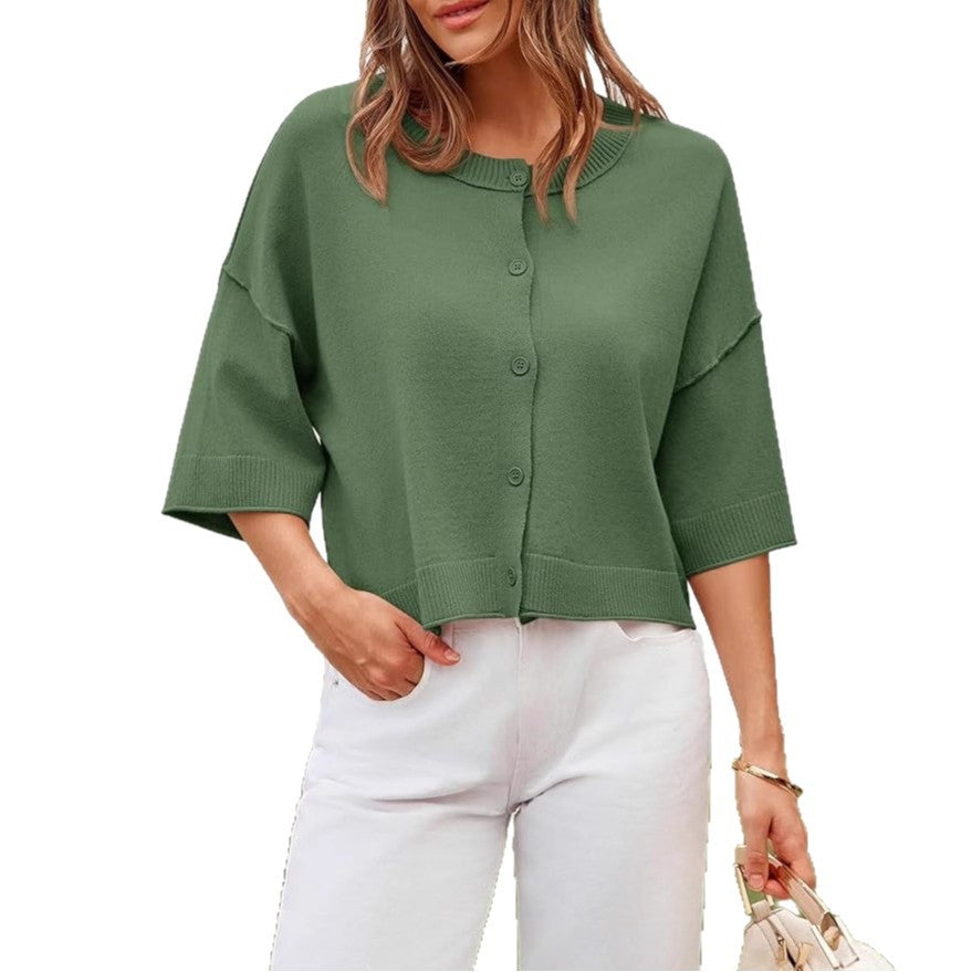 Dame strikjakke i afslappet oversized stil Stilla