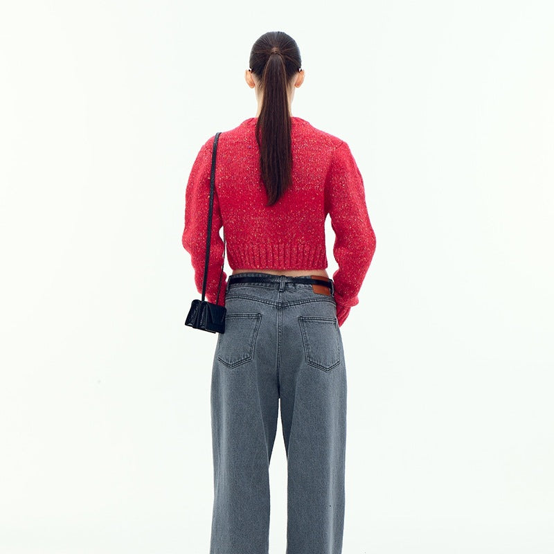 Damerne fashionable kort-cut sweater Stilla