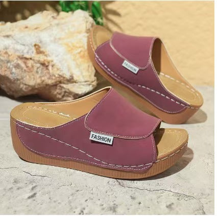 Dame Chic Platform Slide Sandaler Stilla
