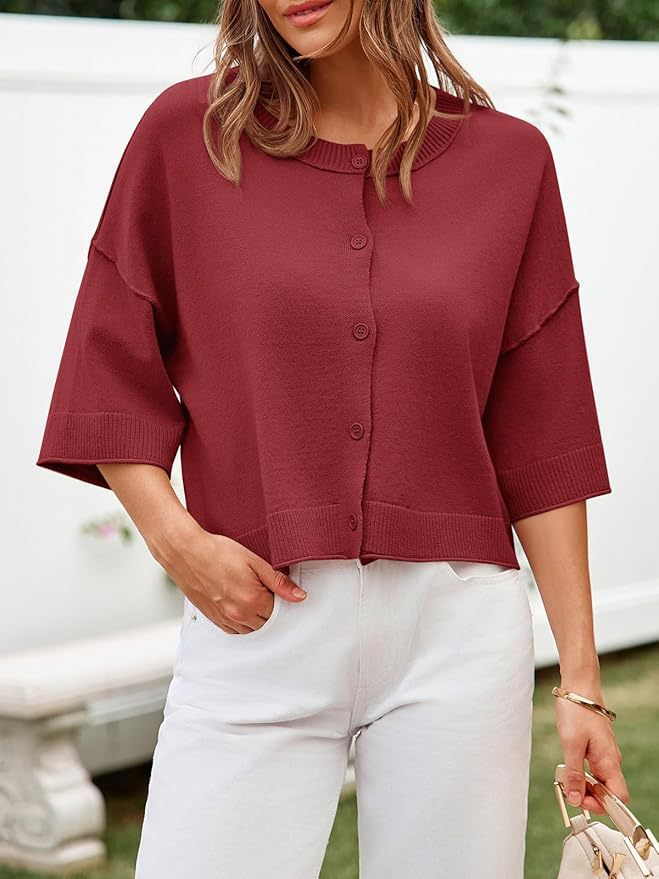 Dame strikjakke i afslappet oversized stil Stilla