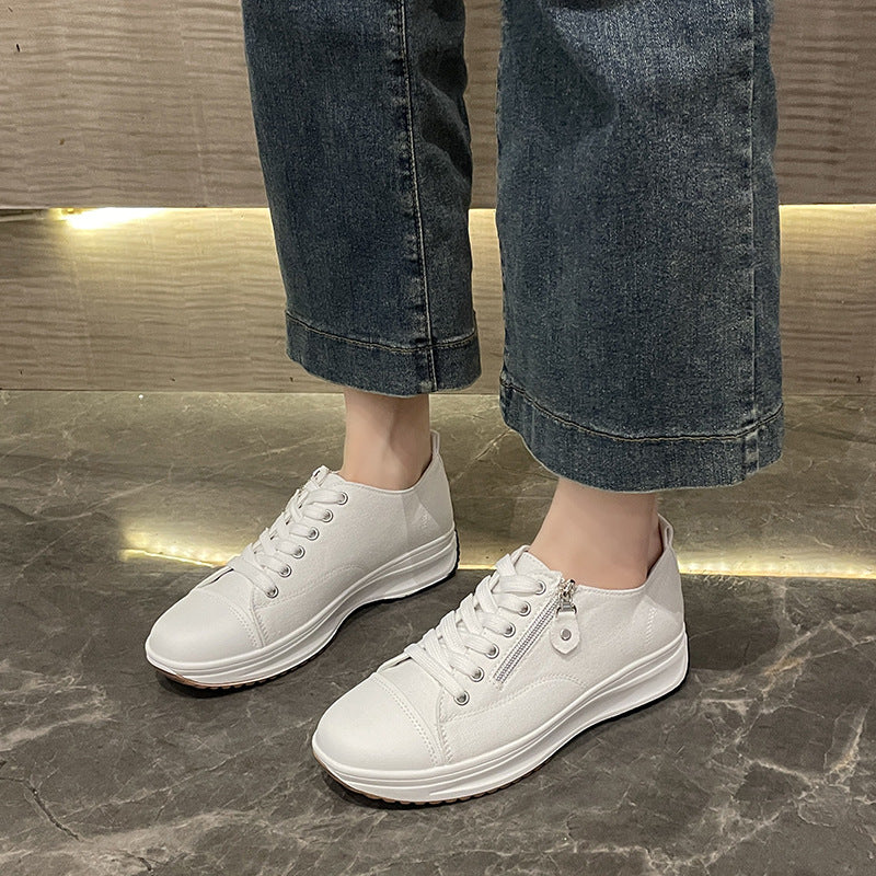 Dame Sneakers med praktisk lynlås og komfortabel sål Stilla