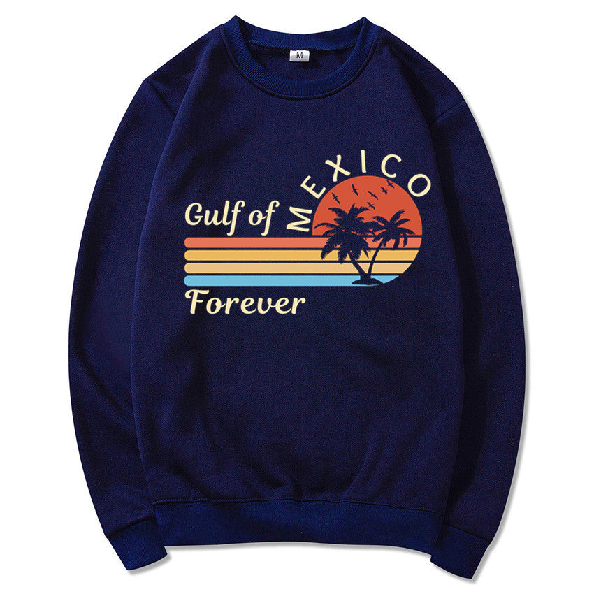 Kvindernes sweatshirt med tropisk grafisk design og moderne print Stilla