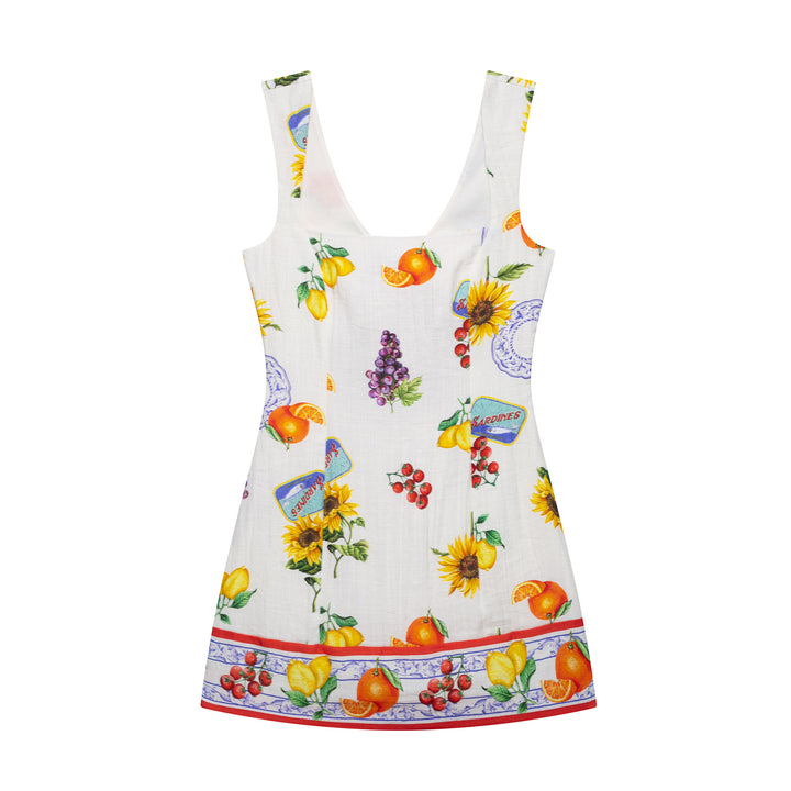 Femme Frugt-tema Mini Kjole Stilla
