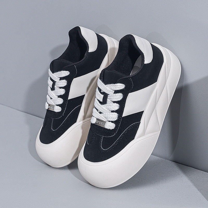 Dame mode Sneakers med tyk sål og åndbart overmateriale Stilla