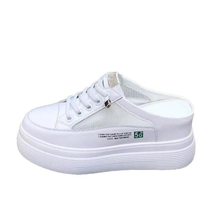 Dame Plateau-Sneakers med åndbart mesh og elegant slip-on design Stilla
