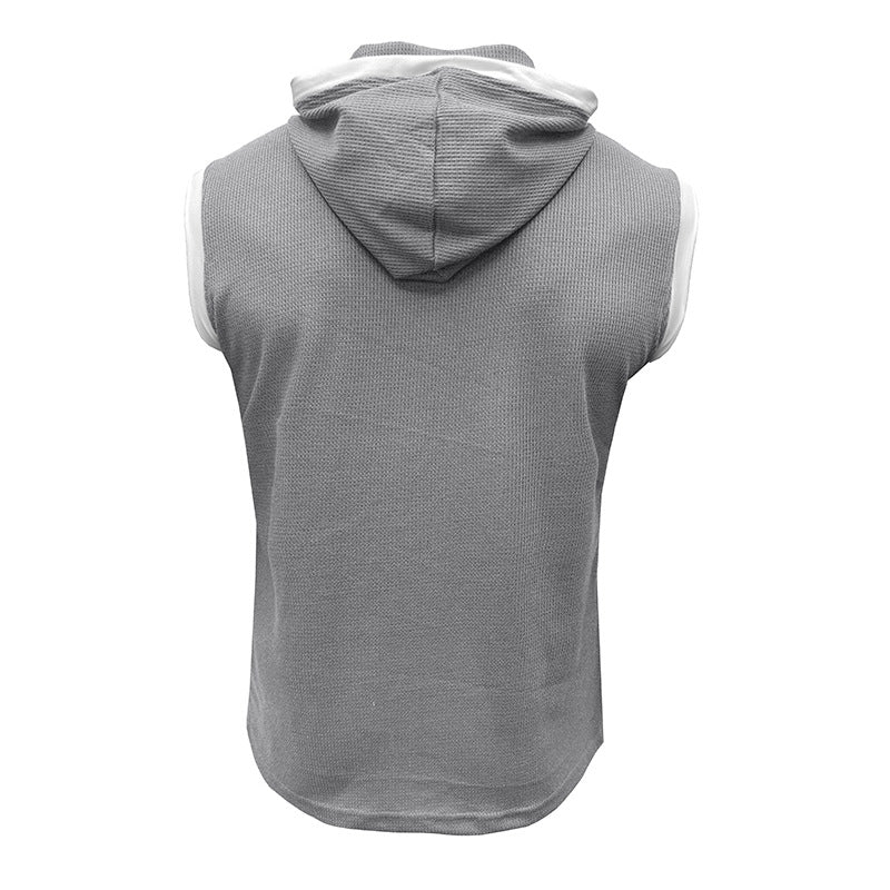 Herre Sporty Ærmeløst T-Shirt med Hætte Stilla