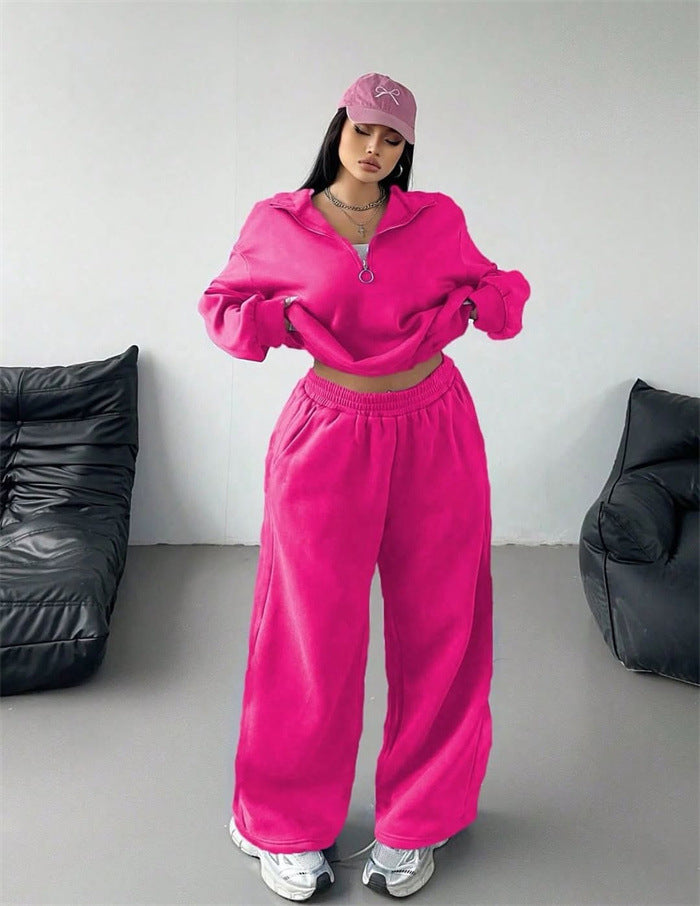 Kvinders sporty hættetrøje og sweatpants sæt Skovae