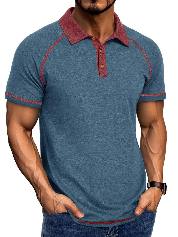 Herre Polo-Shirt med moderne krave Stilla