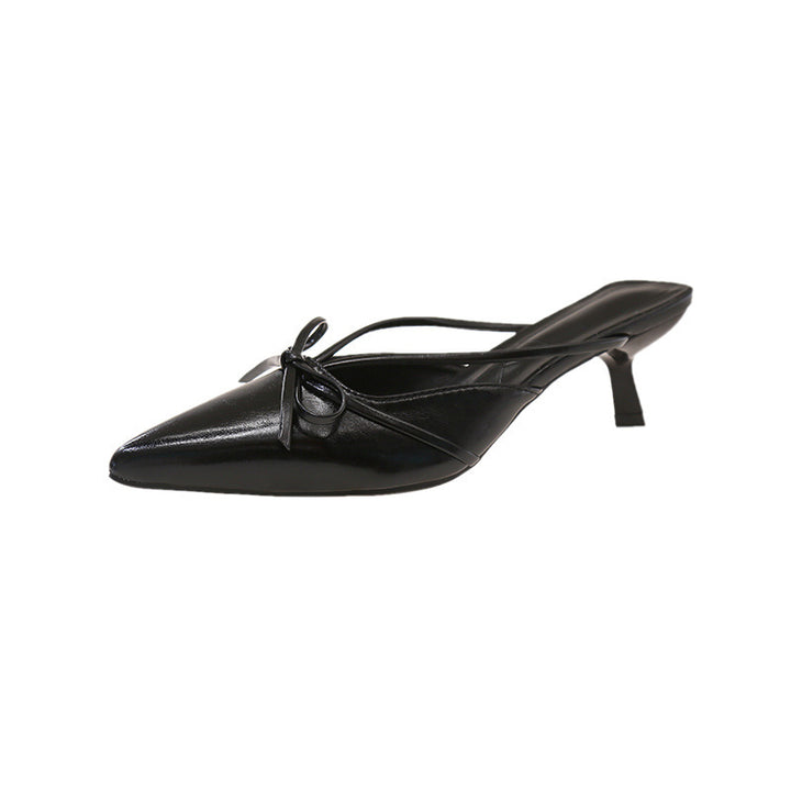 Dame spidse slingback mules med sløjfeaccent Stilla
