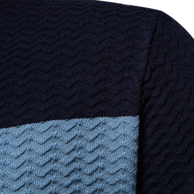 Herrer Polo-Shirt med innovativt struktureret design Stilla