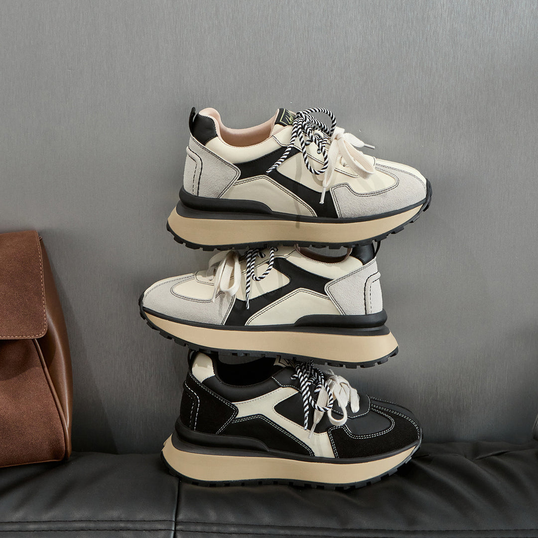Damer Stilfulde Chunky Plattform Sneakers Stilla