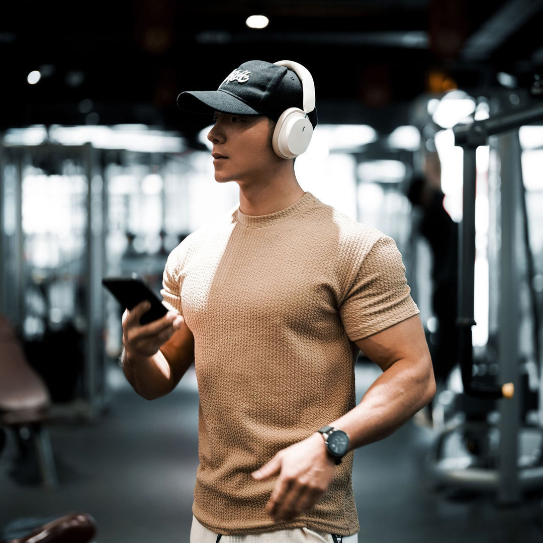 Herrer Fitnessshirt med struktureret væv Stilla