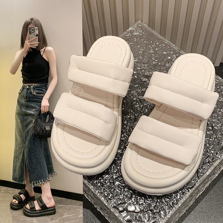 Dame Plateau-sandaler med justerbart remdesign og komfortabelt fodseng Stilla