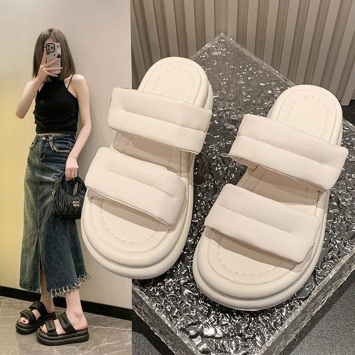 Dame Plateau-sandaler med justerbart remdesign og komfortabelt fodseng Stilla