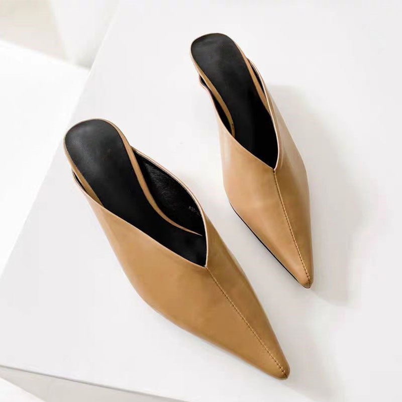 Femme Spids-tå Slingback Pantolette med elegant design Stilla