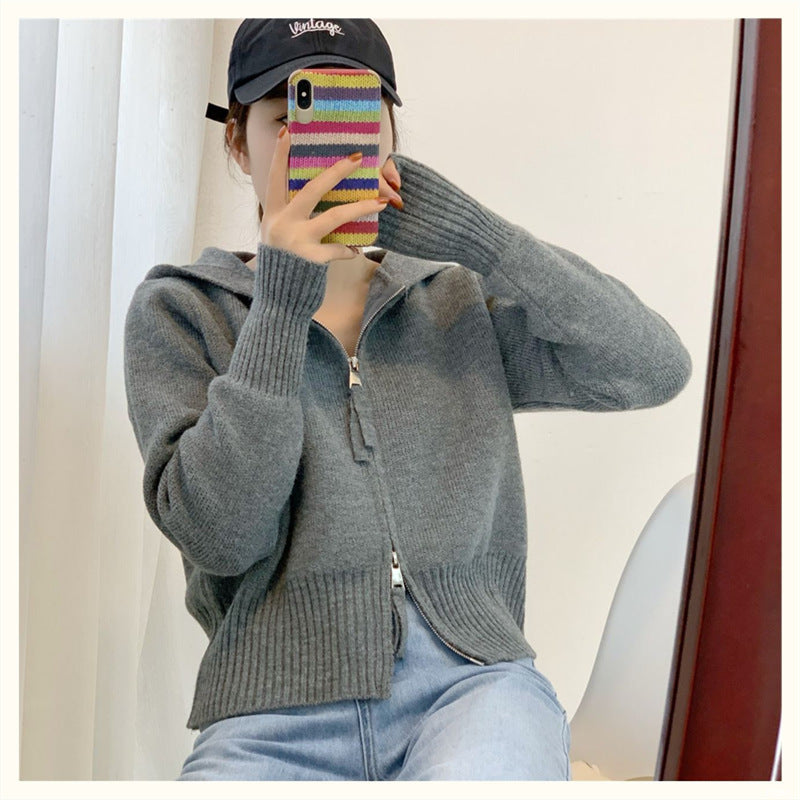 Kvinders hoodie med moderne lynlås og skræddersyet pasform Stilla
