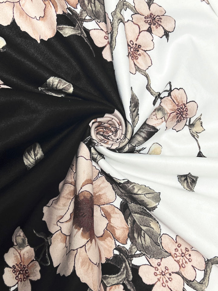 Damekjole med floral design og taljerbart bælte Stilla