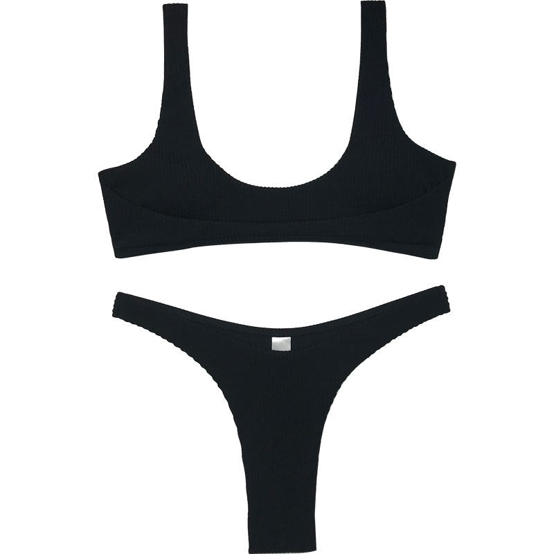 Damer Højt skåret Bikini-sæt Skovae