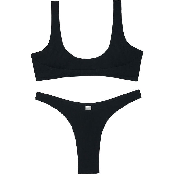 Damer Højt skåret Bikini-sæt Skovae