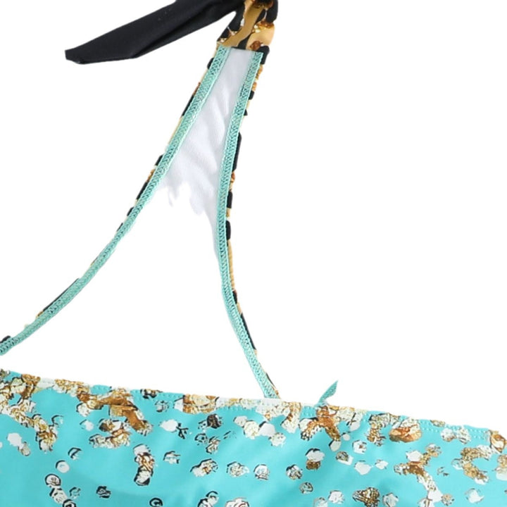 Damebikinier med glimmer og leopardmønster Stilla