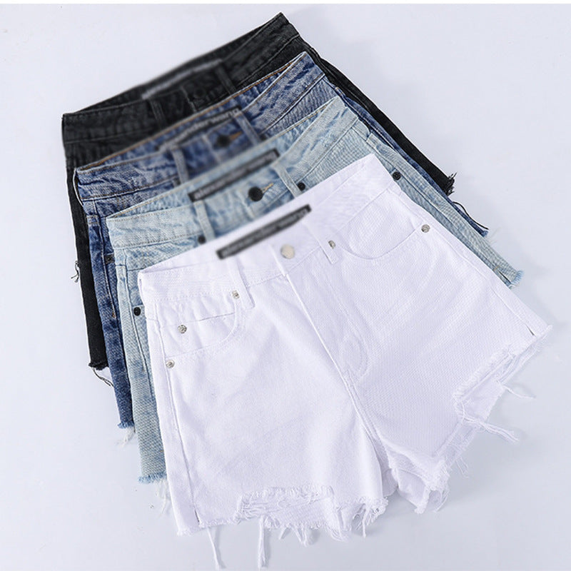 Dame slibede Vintage Jeansshorts Stilla