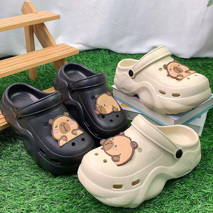 Unisex clogs med sødt bjørn motiv Stilla