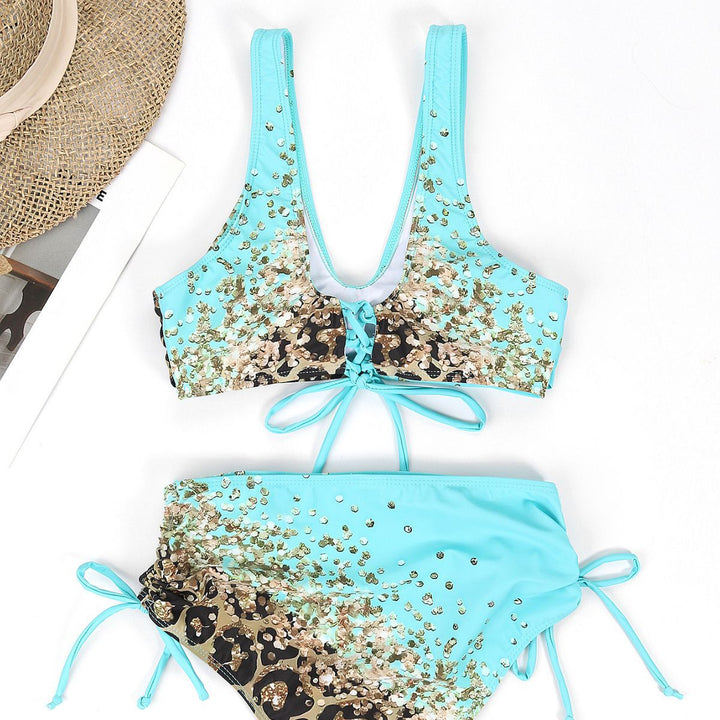 Dame Kvalitets Bikini med luksuriøst glimmer-design Stilla