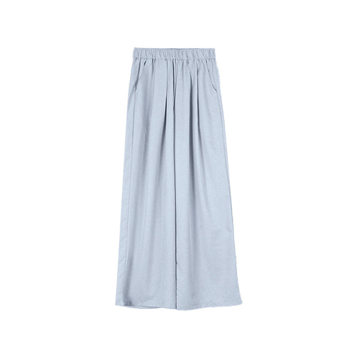 Dame brede High-Waist Bukser med elastisk talje og elegant fald Stilla
